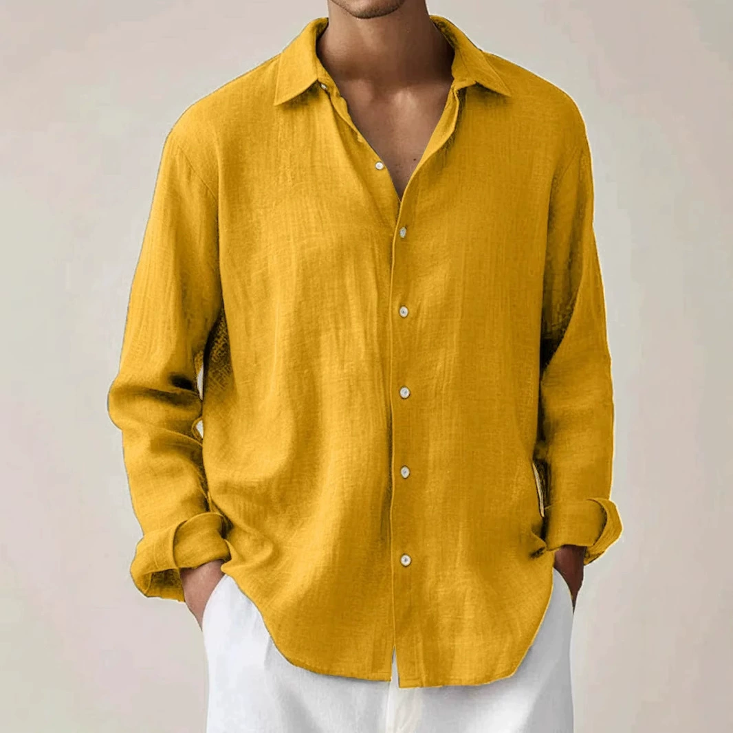 Трансграничная новая повседневная горячая распродажа мужская мода сплошной цвет рубашки с длинными рукавами 3D принт источник завод