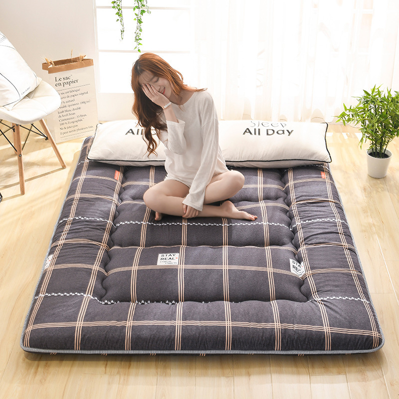 Cross-Border Japanese Style Thickened Mattress Student Dormitory Tatami Single and Double Mattress Foldable Wholesale Antibacterial