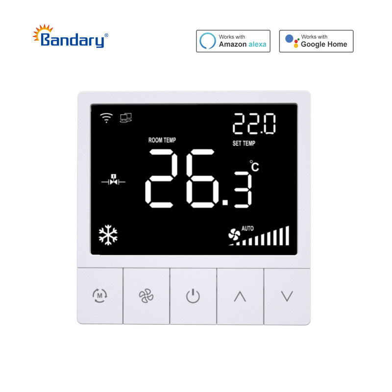 Intelligent Modbus Room Temperature Control Fan Coil Thermostat 3-Speed Fan Hvac Thermostat