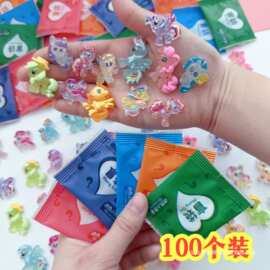 迷你夜光许愿星小马创意diy饰品配件桌面微缩手办摆件潮玩小盲袋