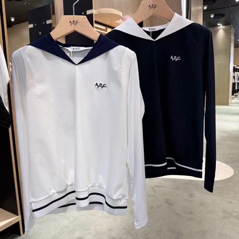 25 New Golf Clothing for Women, Autumn and Winter Women's Long-Sleeved Age-Reducing Sweatshirts, Fashionable and Versatile Casual Sports Tops