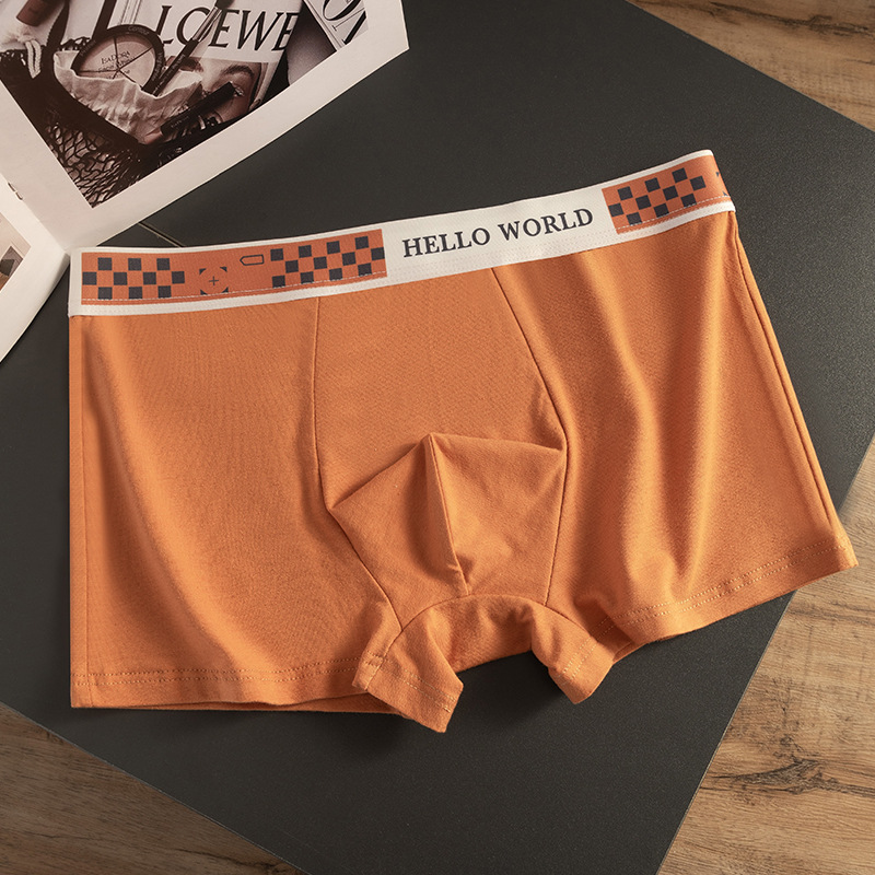 Niños algodón de cuatro ángulos pantalones deportivos sueltos adolescentes niños gran tamaño antibacteriano entrepierna de ángulo plano cabeza de pantalones cortos