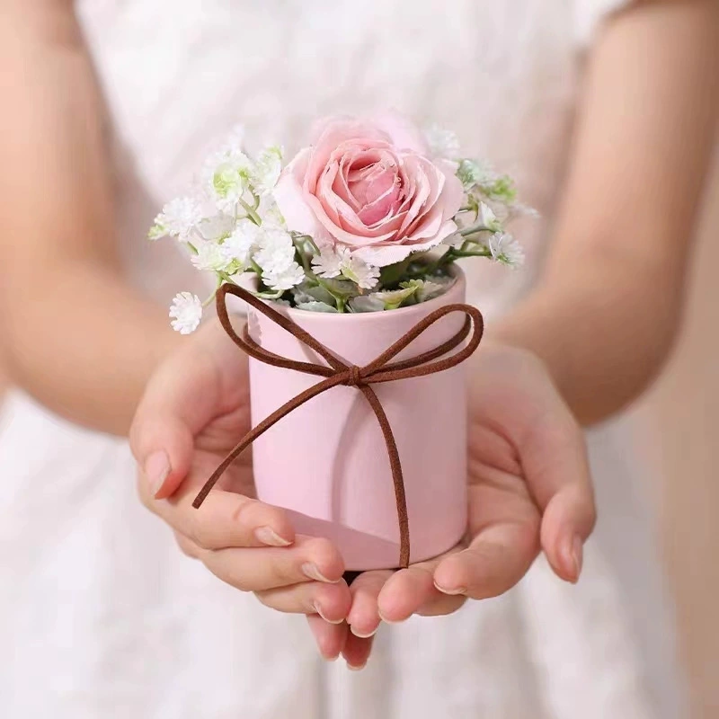 [Большое количество, чтобы обсудить] маленький мини-обнять ведро букет ведро diy один цветок цветочная композиция без крышки маленький цилиндр