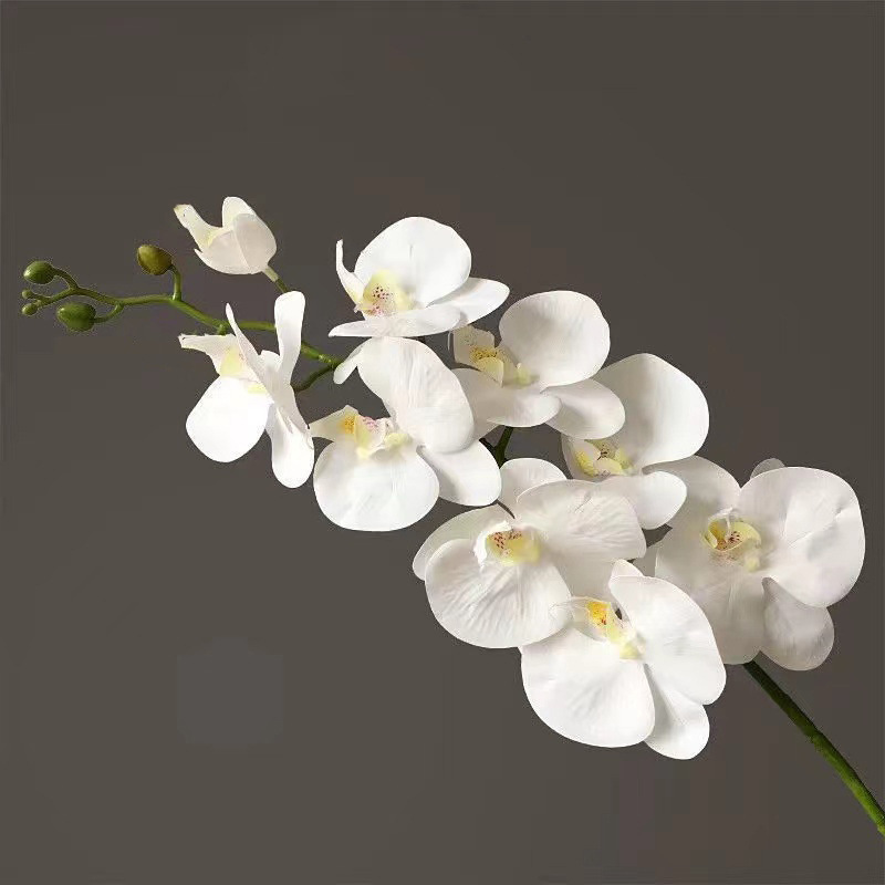 结婚装饰摆件胶片手感3d仿真蝴蝶兰 装饰假花蝴蝶兰仿真花|undefined