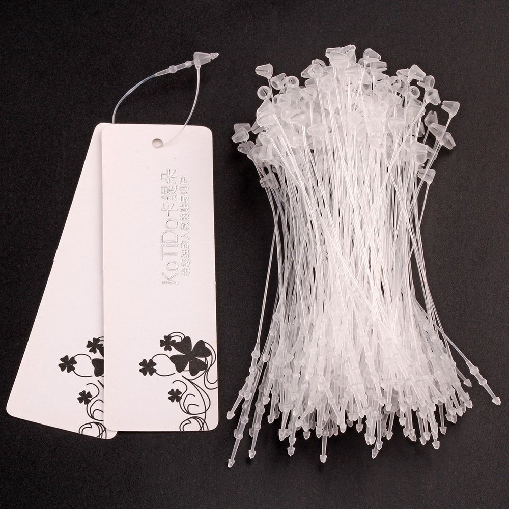 357912英寸尖头手穿胶针 黑白红色PP手穿子母扣 子母线服装吊牌线