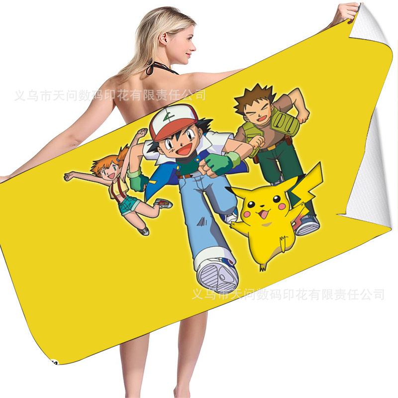 Pokemon Beach Towel Pokemon Bath Towel Pokemon Towel Pokemon Beach Bath Towel