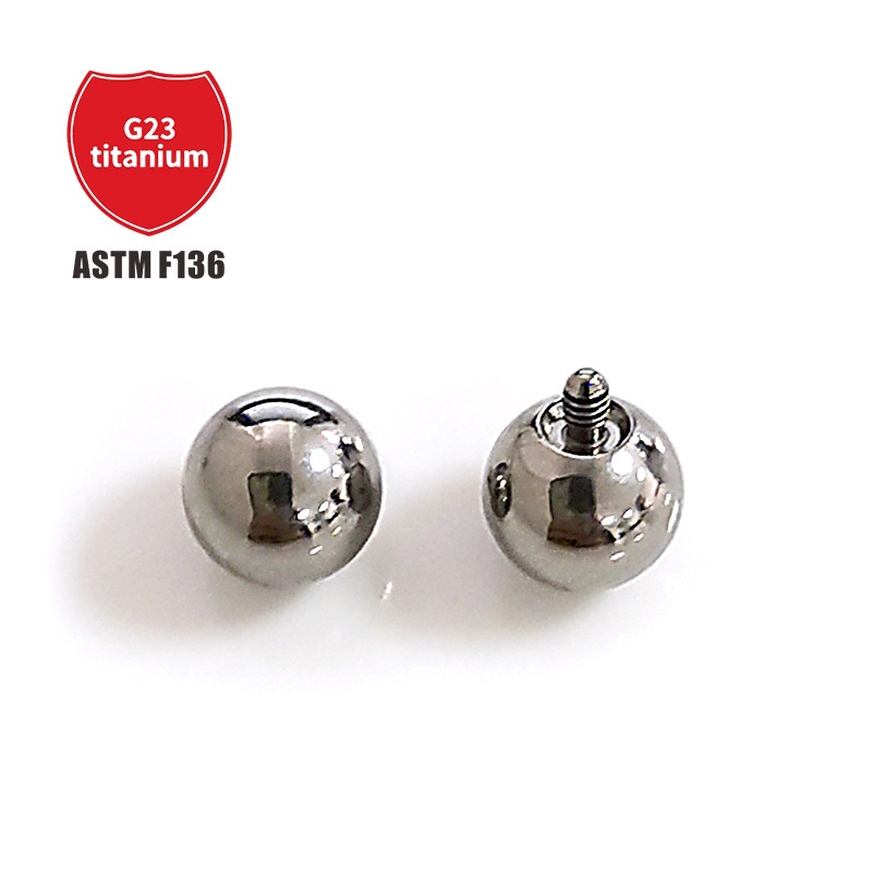 Pointed titanium steel lip stud product view