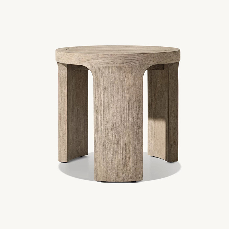 Sofá de madera maciza al aire libre patio villa balcón al aire libre ocio tronco de muebles combinación de teca nórdica sillón mesa de té