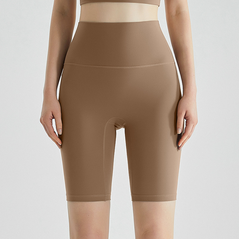Pantalones de yoga LAHN sin tallas con sensación de nube, pantalones de cinco puntos, ropa exterior de alta elasticidad con sensación desnuda, pantalones de yoga que aprietan la barriga, levantan los glúteos y adelgazan