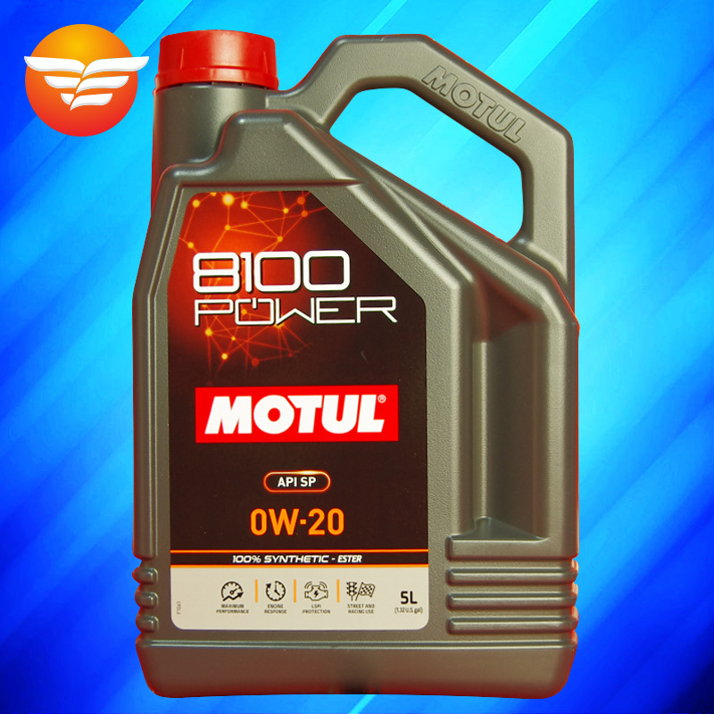 摩特MOTUL 8100 POWER 0W-20 5升 SP认证 法国进口酯类全合成机油