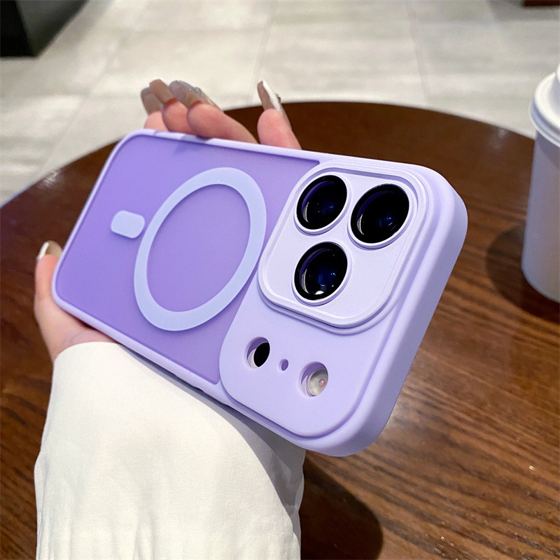 半透磨砂磁吸适用iPhone17手机壳全包镜头膜磁吸充电苹果16保护套|undefined