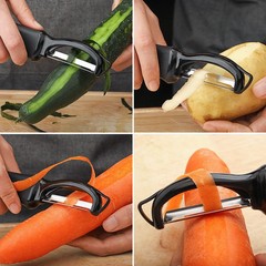 高級家庭用ステンレスの皮むき刀多機能の果物削り刀の台所のジャガイモのリンゴの皮むき刀
