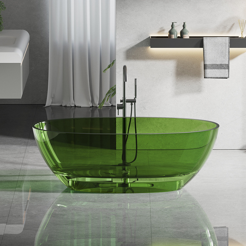 Transparent Bathtub Private Freestanding Resin Bathtub Hotel Bathroom Transparent Resin Bathtub Luxury Private Bathtub Transparent Bathtub Private Freestanding Resin Bathtub Hotel Bathroom Transparent Resin Bathtub Luxury Private Bathtub