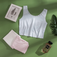 发育期少女内衣女初中生高中学生无痕内搭小背心儿童女童内穿文胸