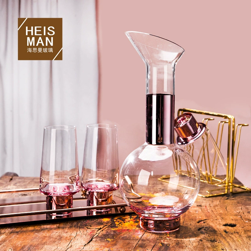 Искусственный сферический набор вина, стеклянная декантационная емкость, чайник, на заказ, набор из 3 предметов
