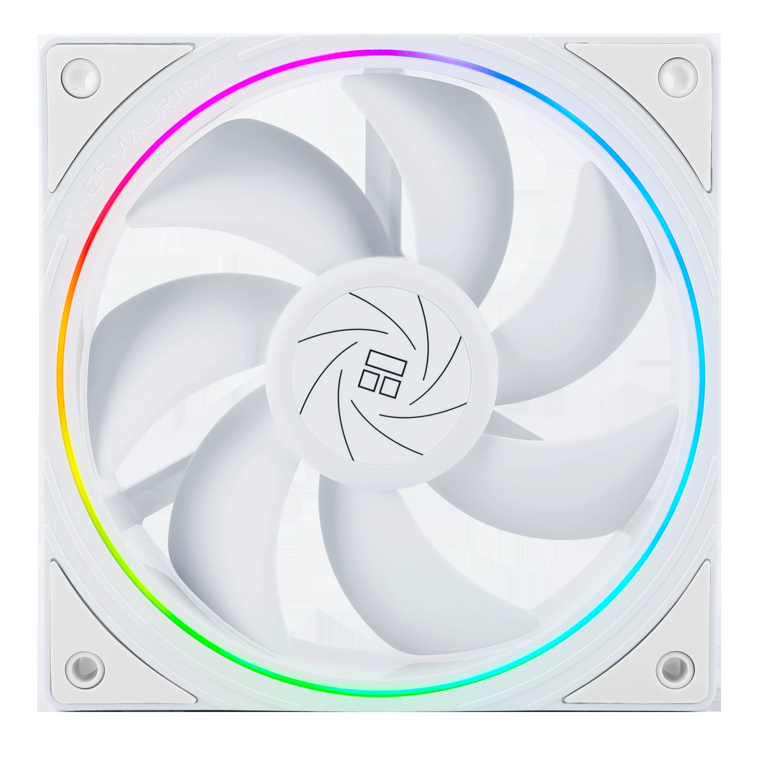 ThermalRight (利民) корпусный вентилятор TL-S12-W 12 см PWM с управлением температурой, ARGB охлаждающий вентилятор