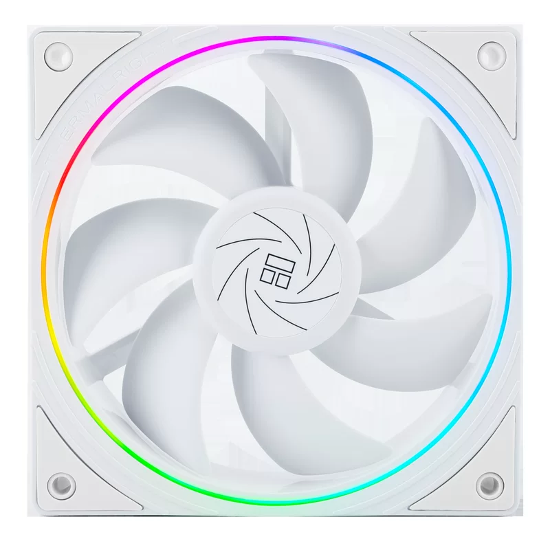 ThermalRight (利民) корпусный вентилятор TL-S12-W 12 см PWM с управлением температурой, ARGB охлаждающий вентилятор
