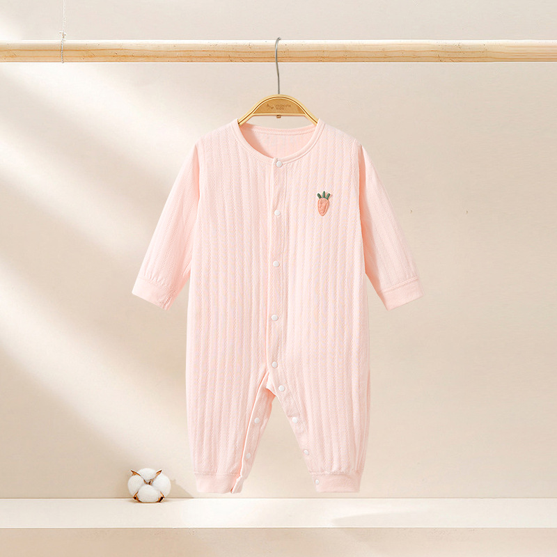 Primavera, otoño, verano, ropa de otoño delgada de algodón recién nacido para niños y niñas, ropa de bebé image 7