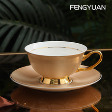 厂家批发咖啡杯高档办公室精致陶瓷咖啡杯碟套装欧式小奢华下午茶