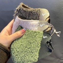 高端毛绒口罩女秋冬保暖加厚加绒防风防寒秋冬高颜值仿羊羔绒面罩