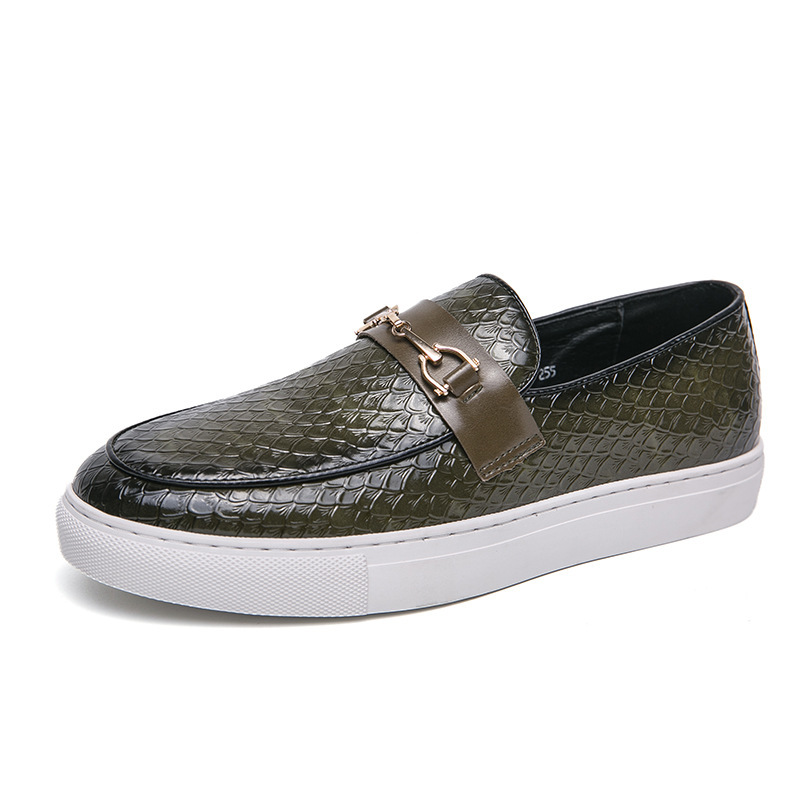 Nuevas zapatillas transfronterizas de borla de gran tamaño para hombres, pasarelas de moda europeas y americanas, zapatos de cuero, zapatillas casuales de negocios con personalidad para hombres