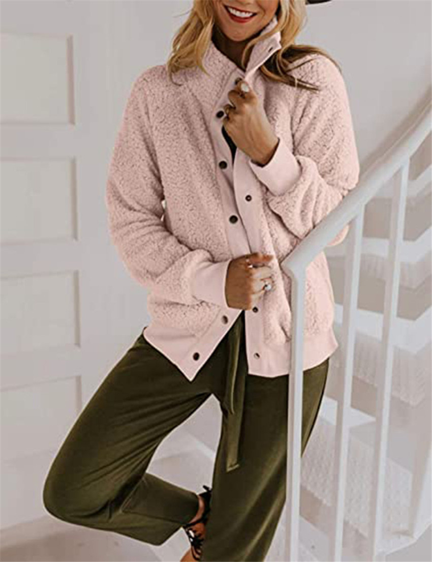 New Autumn And Winter Loose Wool Women Cardigan