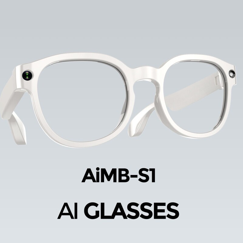 Ai Translation Aimb-S1 Simultaneous Translation Voice Assistant Ai Image Recognition Stunning Sound Quality High-Definition Recording Smart Glasses