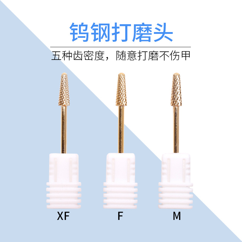 Ventas en caliente transfronterizas de uñas de acero de tungsteno molienda pre-tratamiento broca de molienda elimina la superficie de la piel de fábrica directa