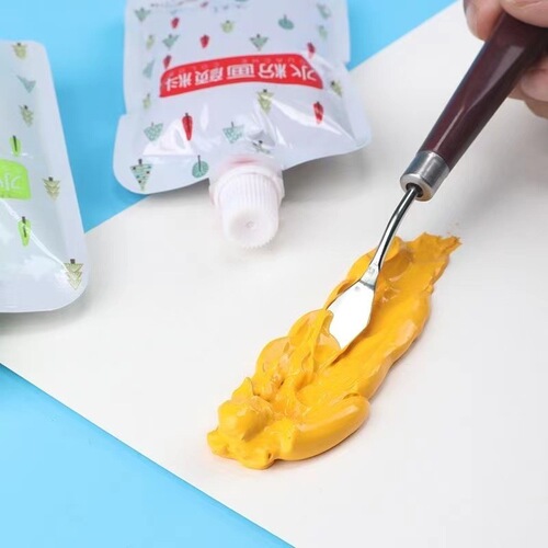 Wencui 100ML bagged pigment supplement solution 24 colors art professional painting set pigment wall painting gouache bag