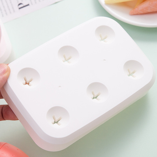 Strawberry Popsicle Mold for Home Use - Molds for Making Ice Cubes, Popsicles, Ice Cream, and Gummies - DIY Freezing Mold for Kids - Cute Design
