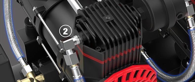 New air pump, air compressor, oil-free silent inflator, high-pressure air pump for woodworking, auto repair, and painting