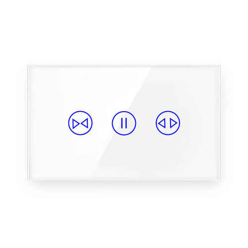 Graffiti WiFi US standard curtain switch zero and live wire touch panel smart switch APP wireless remote control