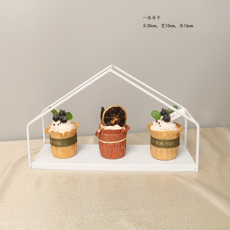 Mesa de postre de hierro blanco pastel decoración soporte de exhibición bandeja MESA DE BODA tarde Merienda soporte comida fría té descanso