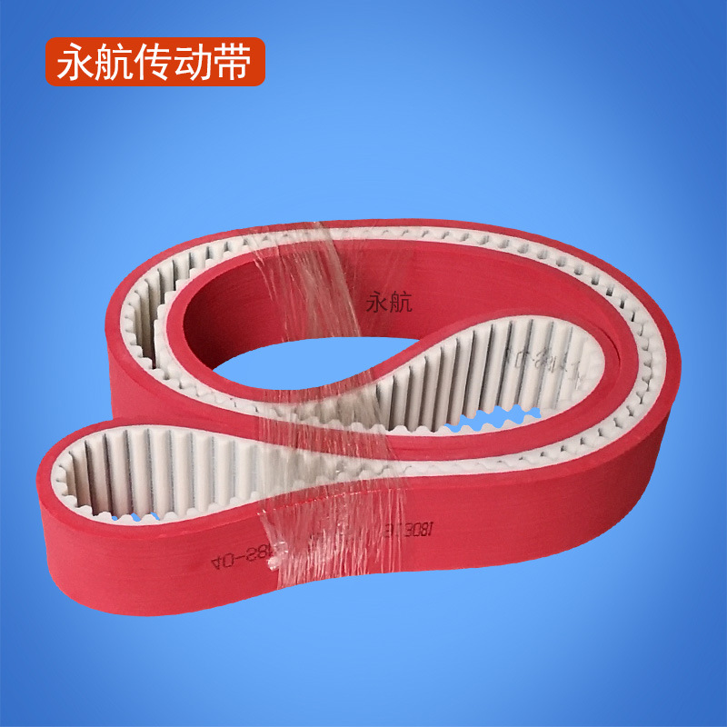 供应单边双边玻璃磨边机皮带 pu加红胶同步皮带 聚氨酯钢丝同步带