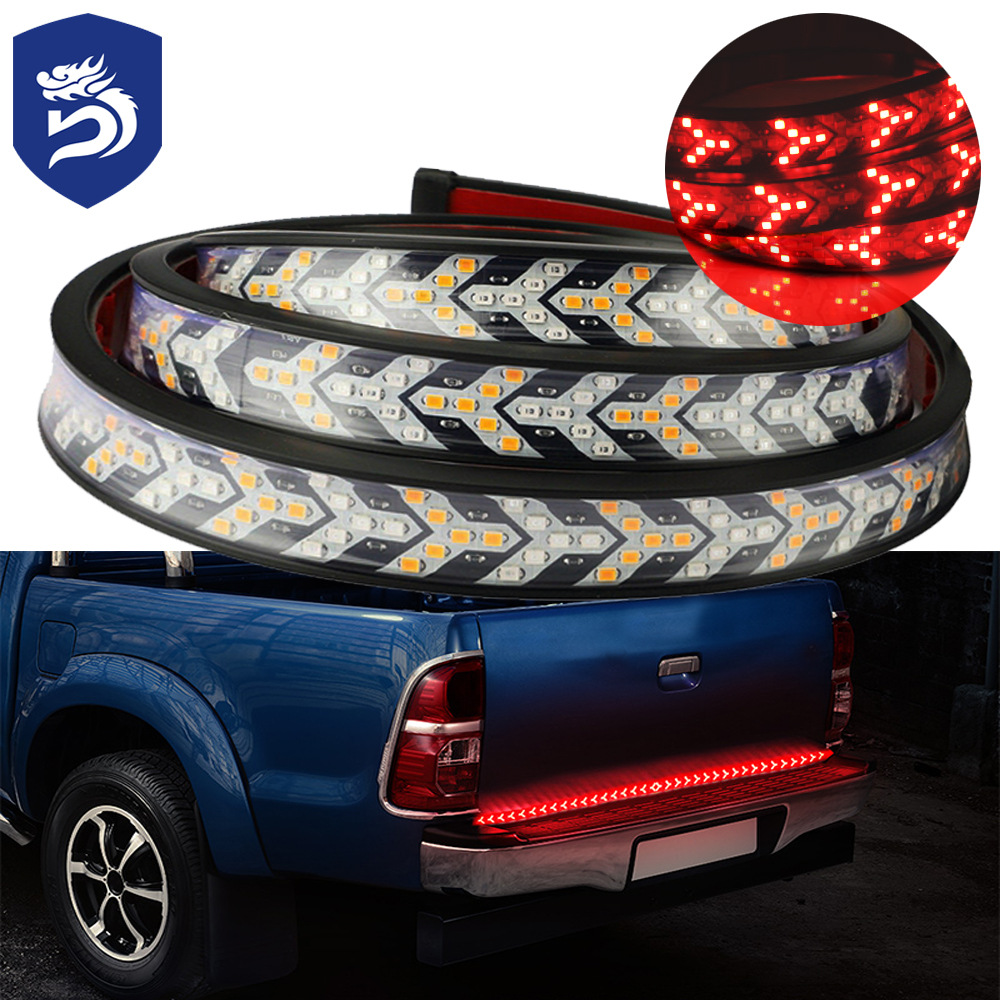 60inch Pickup Truck Light Bar 48inch Fishbone Tail Light High-Brightness Turn Signal and Brake Function Pickup Truck 1.5m