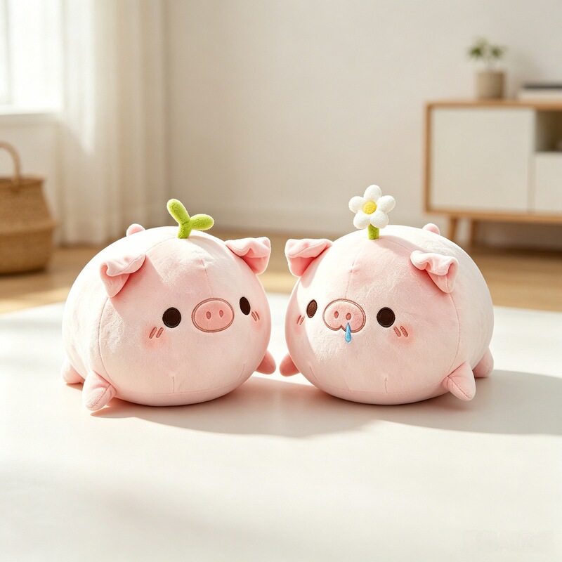 Cute little pig plush pillow toy, stuffed animal, little grass pig children's doll, a birthday gift for a best friend Cute little pig plush pillow toy, stuffed animal, little grass pig children's doll, a birthday gift for a best friend