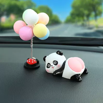 doll home, Car ornaments - panda-macaron-balloon