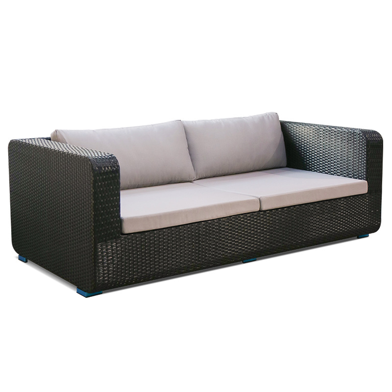 Ocio al aire libre sofá de caña mesa de té combinación villa jardín balcón al aire libre impermeable solar patio muebles residenciales