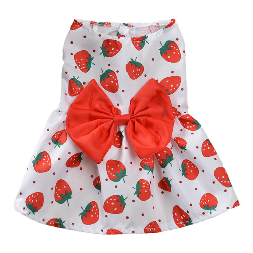 Small Dog Floral Princess Dress Cat  Spring Teddy New Pet Cute Dog Dress Summer Thin Style