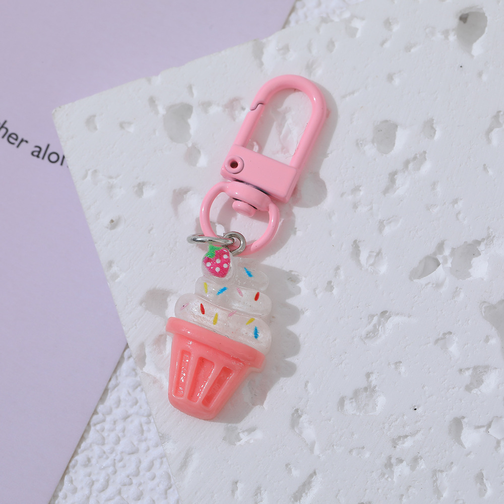 Original Popsicle helado colgante chica de dibujos animados corazón estudiante mochila adornos novias regalo ins colgante al por mayor