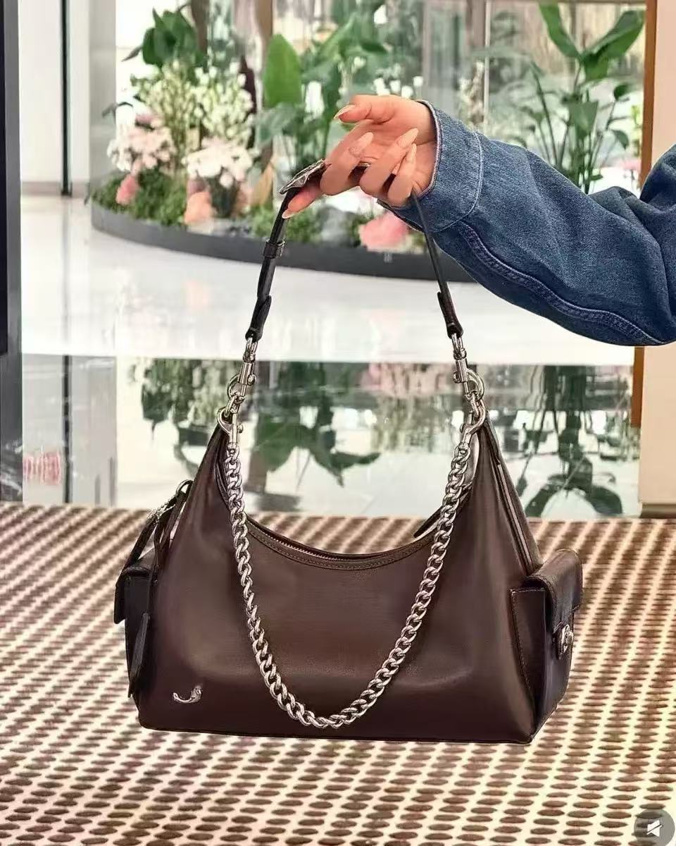 C-Style Fashion Pocket Juliet Retro Chain Casual Shoulder Biker Bag Crossbody Carryall Women's Bag - Thumbnail 8