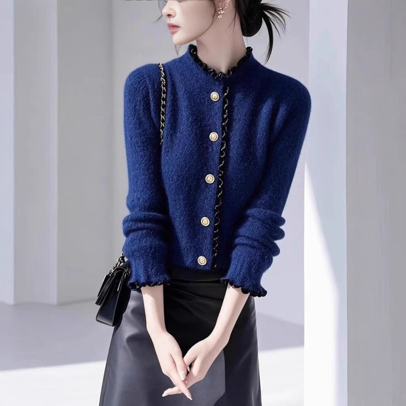 毛衣女高级感超好看气质洋气独特漂亮小香风内搭针织上衣|undefined