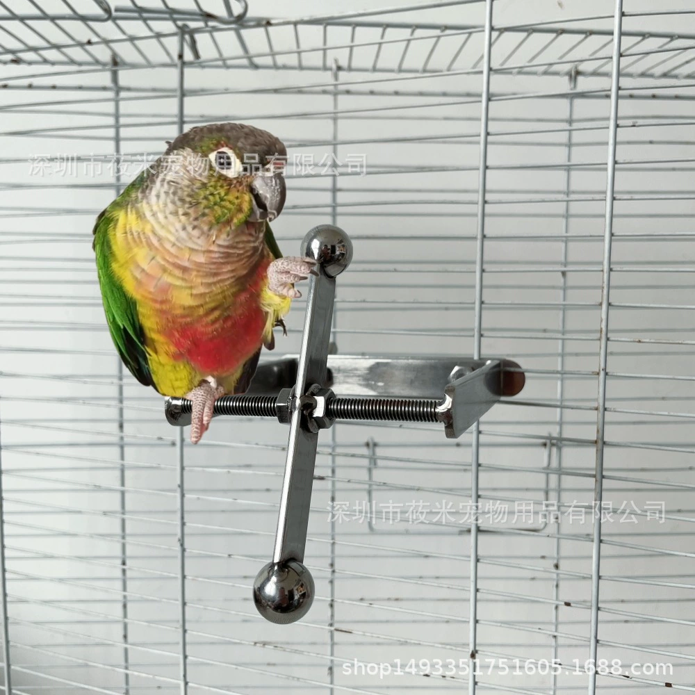 Большой попугай из нержавеющей стали, развивающая интерактивную игрушку