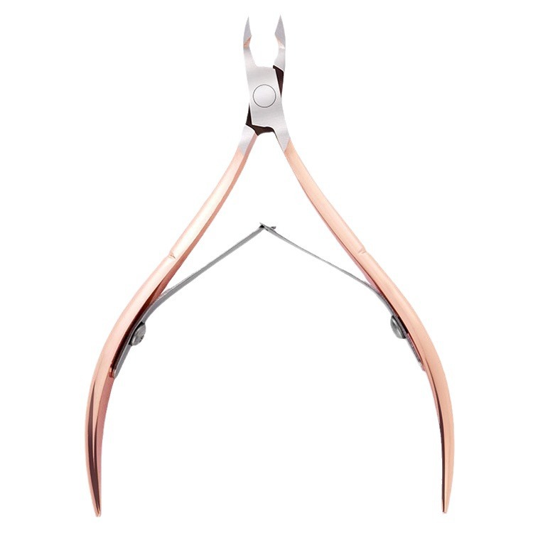 Fábrica en stock tijeras de piel muerta de acero inoxidable traje cortaúñas alicates de piel muerta cortaúñas de acero de doble cabeza herramientas de recorte