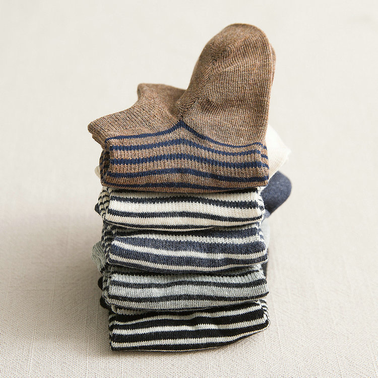 Unbranded Japanese quality cotton socks for men, boat socks with sweat-absorbent stripes, invisible socks, short socks for spring and summer