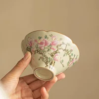 Керамическая чашка для чая дома, орхидея