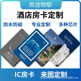 High-End Hotel Room Card S50 Chip Card T5577 Room Card Fudan Ic Frosted Hotel Room Card Production Ic Card Access Control