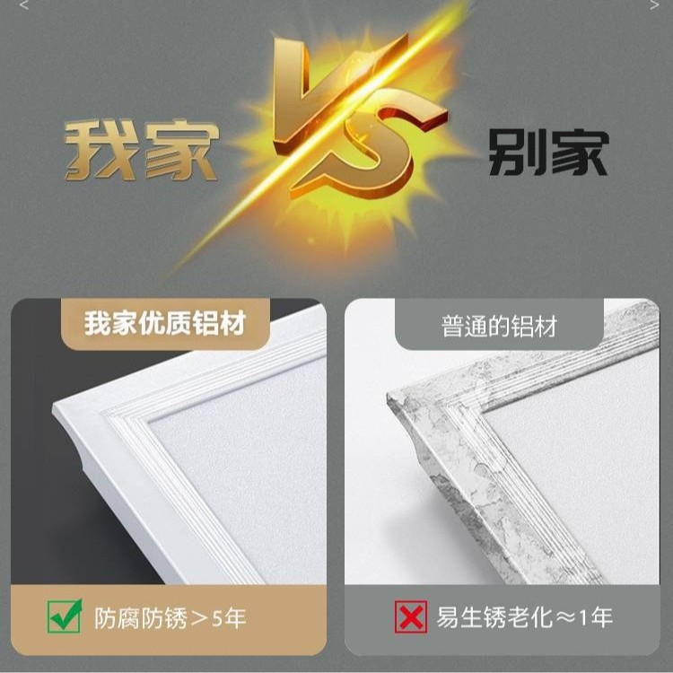 integrar lámpara led de techo incrustado aluminio cocina cocina baños inodoros iluminación de oficina lámpara de techo plana image 4