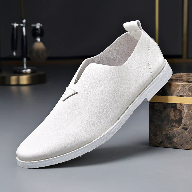 Кожаная обувь мужская весна лето дышащая тонкая кожа мягкая кожа мужская повседневная обувь модная тенденция