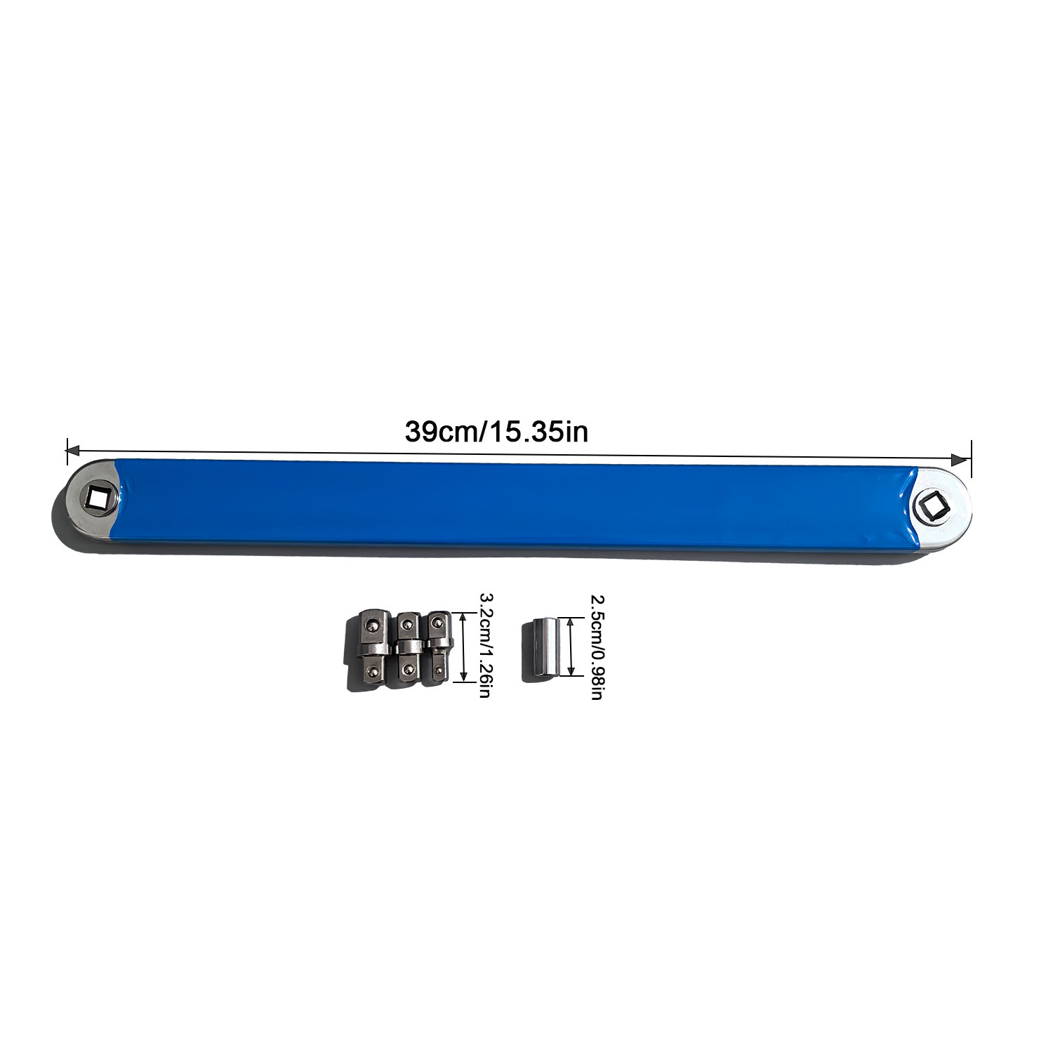 Llave de extensión de 15 pulgadas 3/8 Llave multifuncional de doble propósito Cabeza intercambiable Offset Extension Wrench